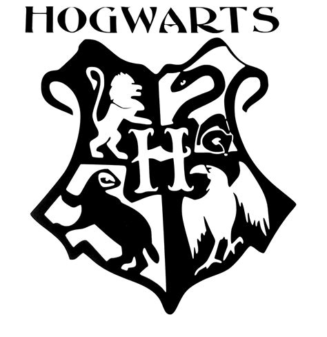 harry potter hogwarts coat of arms cut vinyl wall art sticker decal for kids' room free shipping ...