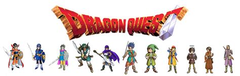 Dragon Quest Dragon Quest art of all the protagonists/heroes - Dragon Quest