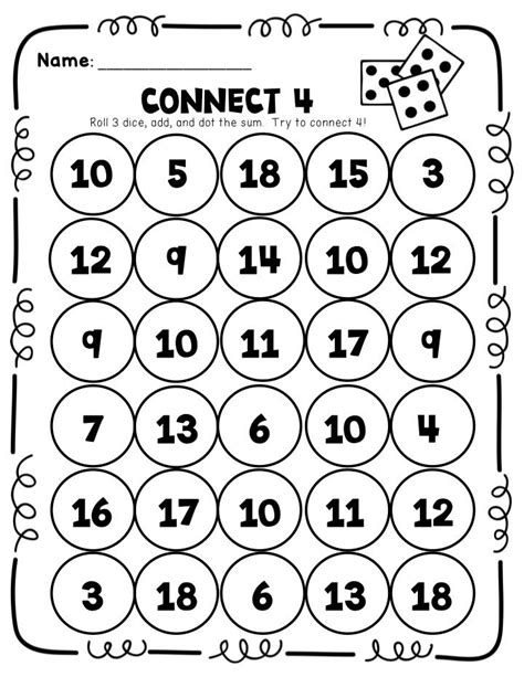 Math Games Using Dice Pdf