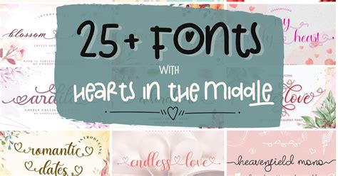 25+ Fonts with Hearts In the Middle (And How to Use Them in Silhouette Studio) - Silhouette School