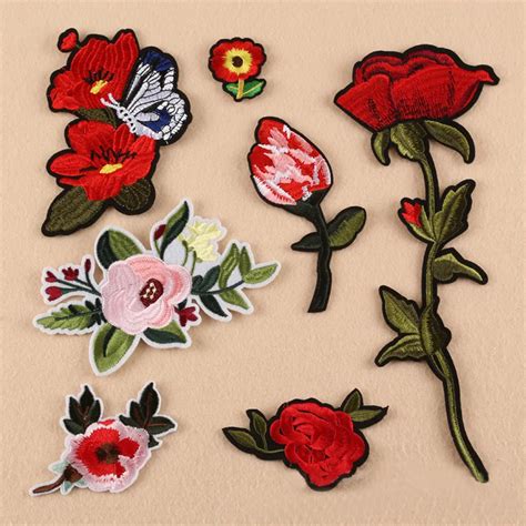 Embroidery Sew Iron On Patch Badge Bag Fabric Applique Craft Dress Cloth For Clothes Patches ...