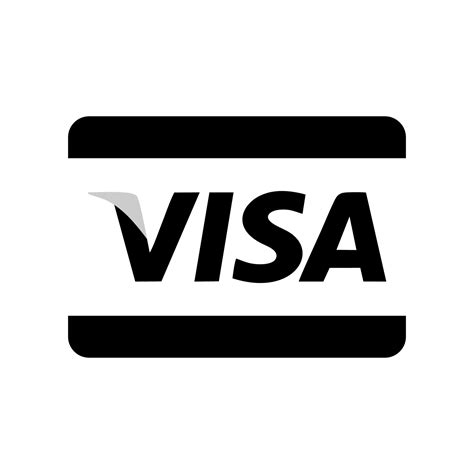 Visa black logo 18911660 Vector Art at Vecteezy