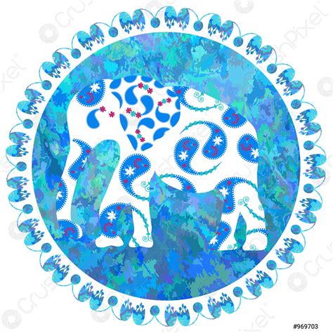 Elephant on watercolor background, bright vector image - stock vector 969703 | Crushpixel