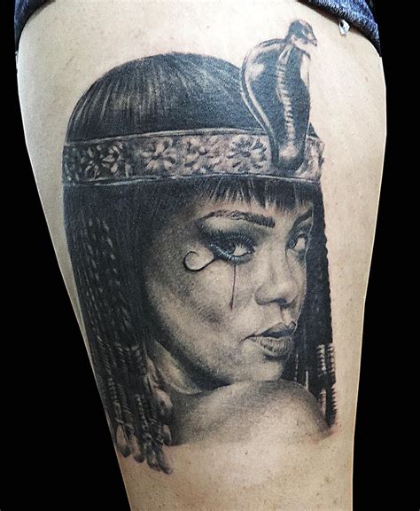 Rihanna Cleopatra tattoo portrait by Facundo-Pereyra on DeviantArt