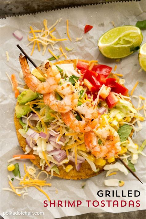 Grilled Shrimp Tostadas Recipe - The Polka Dot Chair