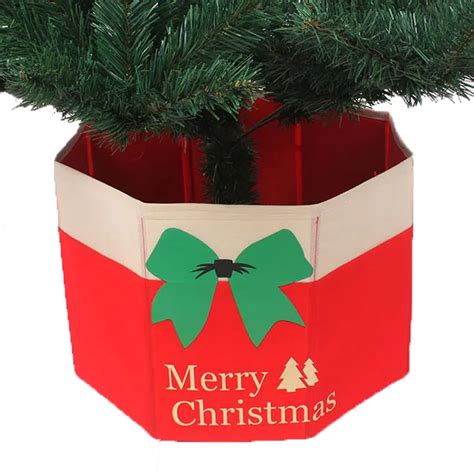 Foldable Tree Skirt Box Merry Christmas Tree Decorative Root Box Trees Skirt Creative Xmas ...