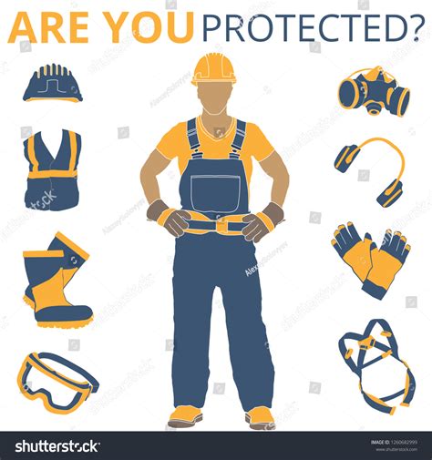 Personal Protective Equipment Wear Set Will Stock Vector (Royalty Free) 1260682999 | Shutterstock