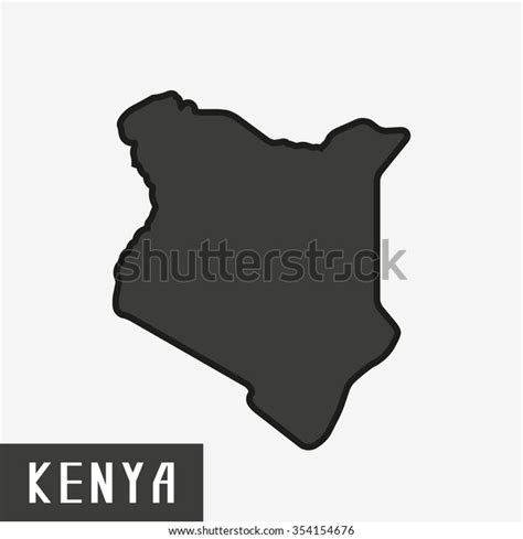 Kenya Mapvector Illustration Stock Vector (Royalty Free) 354154676 | Shutterstock