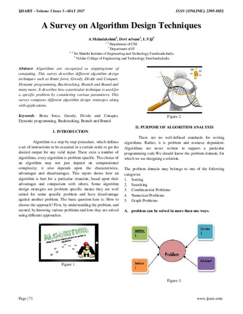 (PDF) A Survey on Algorithm Design Techniques | IJSART JOURNAL - Academia.edu