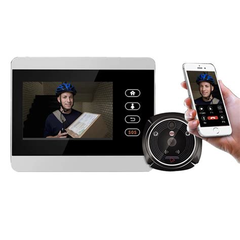 iHome5 Door Peephole Camera Wireless Peephole Camera WIFI with Motion ...