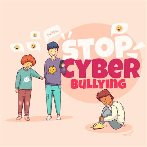 Free Vector | Cyber bullying concept