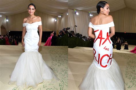 Met Gala: AOC is still defending her 'Tax the Rich' dress - The San Diego Union-Tribune