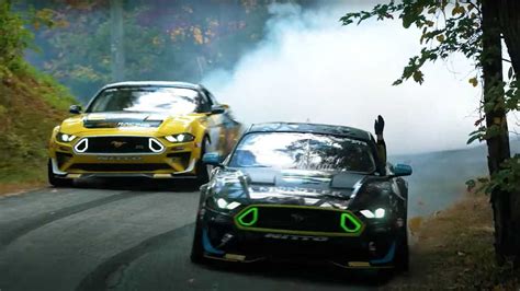 Watch Mustangs Drift Mountain Roads In The Hands Of Professionals