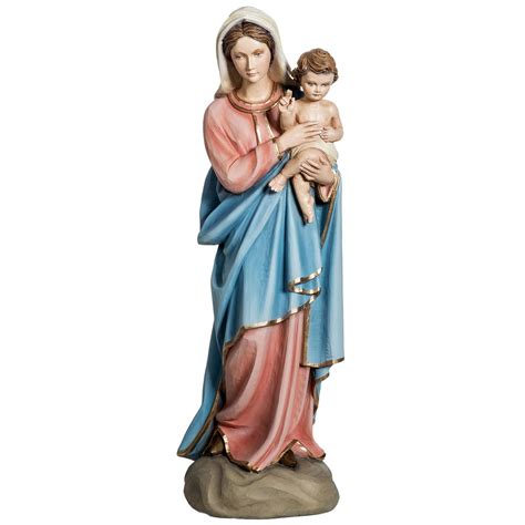 Virgin Mary and baby Jesus fiberglass statue 60 cm | online sales on HOLYART.com