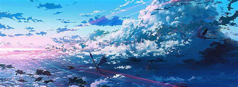 Anime Fantasy Sky Background Banner | Anime scenery, Anime scenery ...