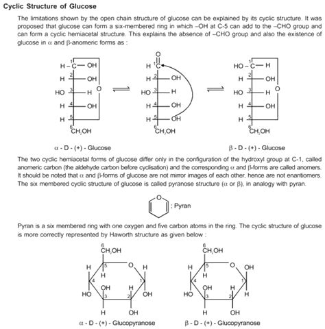 Explain the ring structure which is involving in the cyclic structure of glucose.how to draw the ...