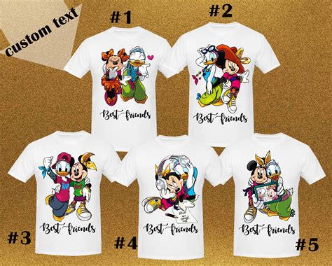 Best Friends Shirts Disney Best Friends Funy T-Shirts Minnie | Etsy