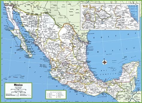 Mexico Map Cities And States