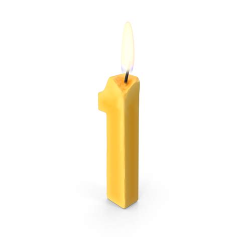 Number One Candle PNG Images & PSDs for Download | PixelSquid - S11114540B