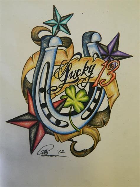 lucky 13 tattoo ideas - hoochamako