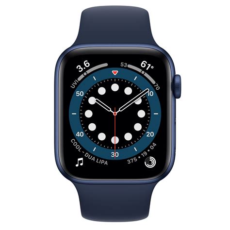 Refurbished Apple Watch Series 6 GPS, 44mm Blue Aluminium Case with ...