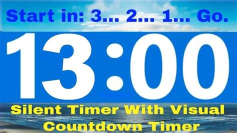 13 Minute Countdown Timer -Beep & Time Remaining at Each Minute * NO ADS DURING TIMER -No Music ...