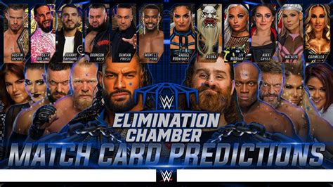 Wwe Elimination Chamber 2023 Match Card