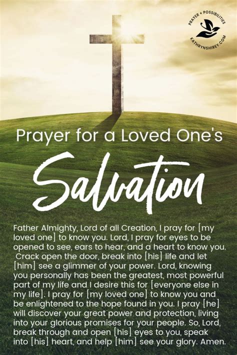 Prayer for a Loved One's Salvation - Prayer & Possibilities