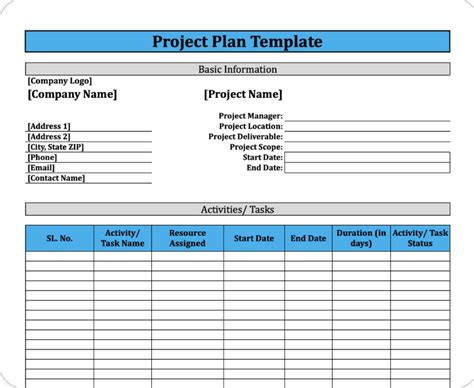 Free Project Plan Template (2024) – Forbes Advisor