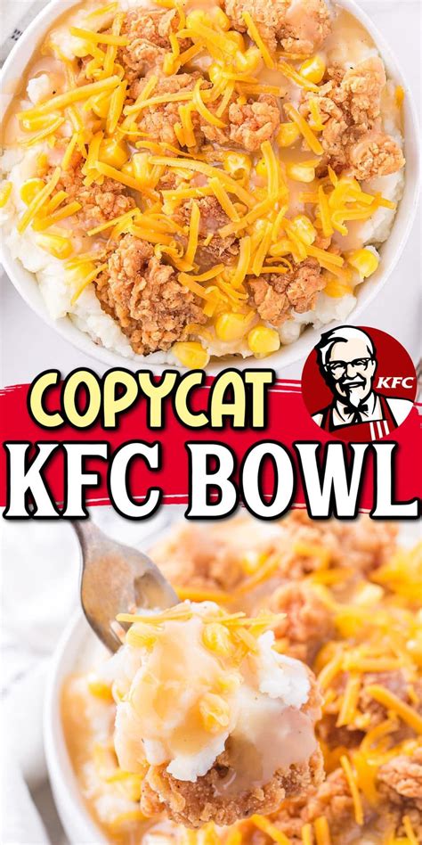 This Copycat KFC Bowl recipe is quick and easy to make at home but tastes like the fast food ...