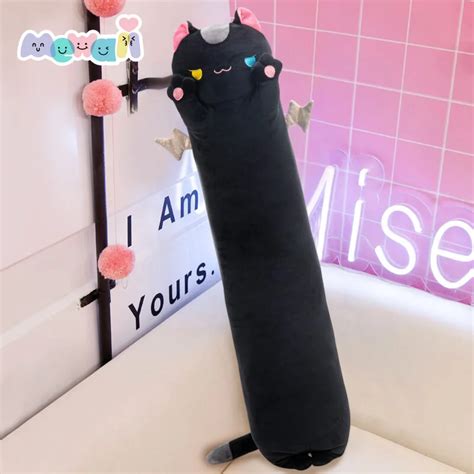 Mewaii Kawaii Plush Giant Long Cat Plush Stuffed Animal Pillow Toy