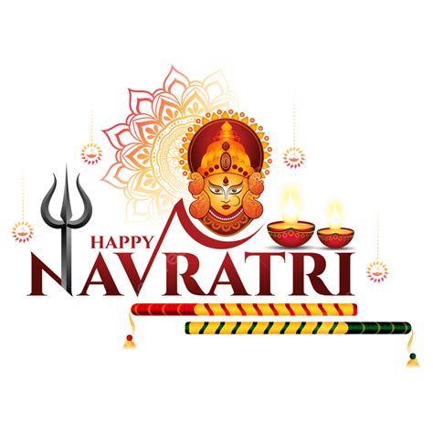 Happy Navratri Goddess Durga English Typography Wishes, Happy Navratri, Navratri Typography ...