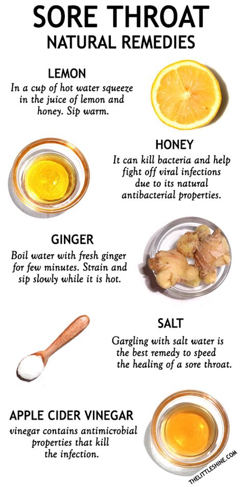 6 BEST NATURAL REMEDIES FOR SORE THROAT - The Little Shine