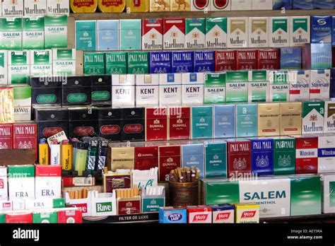 Various Brands of Cigarettes, Cigars and Tobacco Products for Sale in ...