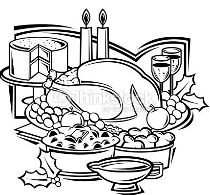 Dinner Clipart Black And White | Free download on ClipArtMag