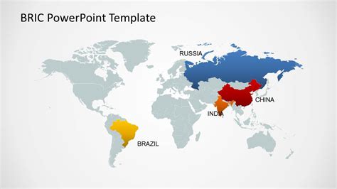 BRIC Maps Template for PowerPoint - SlideModel