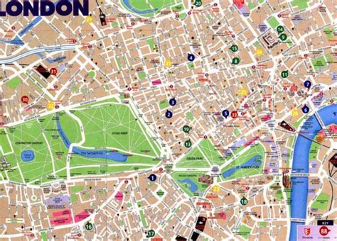 Street Map Of London City Centre And Me Inside Printable Central X | Street map of london, Map ...