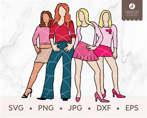 Mean Girls SVG Mean Girls Squad SVG Regina Gretchen Karen - Etsy Canada