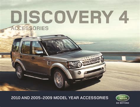 2005-2009 Land Rover Discovery 4 Accessories Catalog Brochure