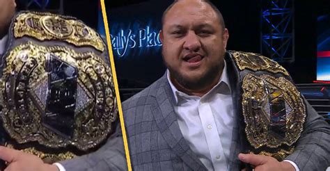 Samoa Joe Reveals New AEW World Championship Belt on AEW Dynamite