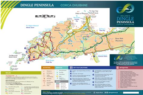 Map of the Dingle Peninsula | Ireland travel, Map, Ireland