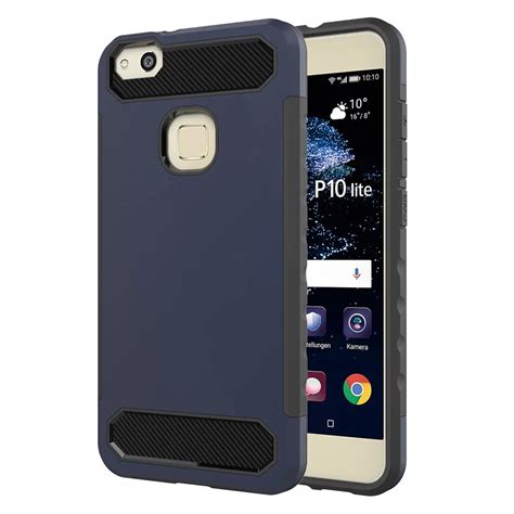 Luxury Case For Huawei P10 Lite Case Hybrid Shockproof Armor Rubber ...