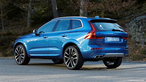 2018 Volvo XC60 T6 R-Design (Color: Bursting Blue) - Rear Three-Quarter | HD Wallpaper #2