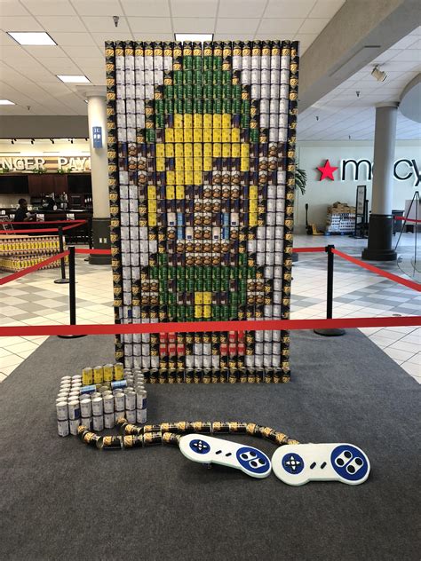 My local mall had a canned food art competition. I hope this one wins ...