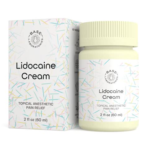 Buy BASE LABORATORIES Lidocaine Numbing Cream | Topical Anesthetic Pain Cream | Instant Numbing ...