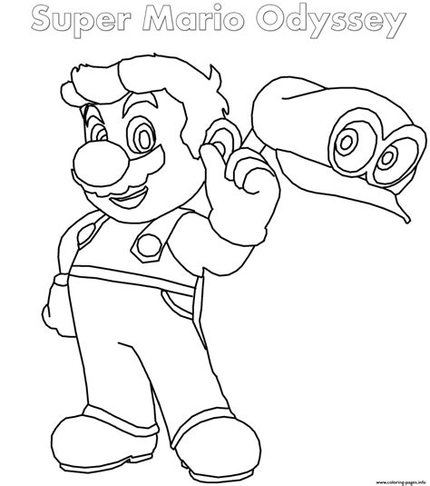 Super Mario Odyssey Pages Coloring Pages