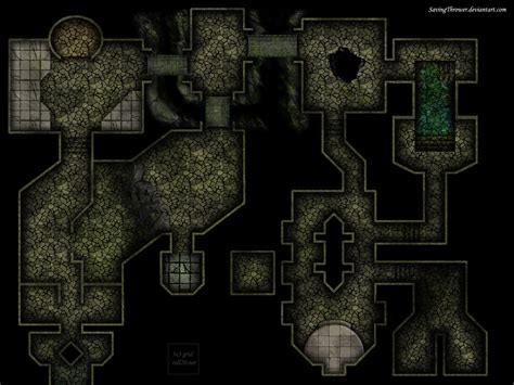 Clean dark dungeon map for online DnD / Roll20 by SavingThrower ...