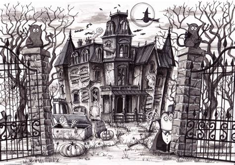 Haunted Castles Architecture Drawing Grades 6-12 - One River School Larchmont