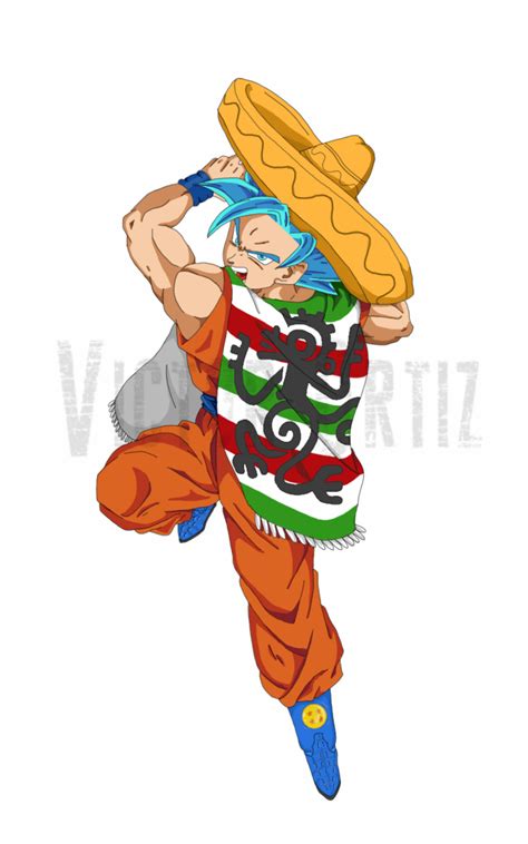 SSG2 Mexican Goku | Zelda characters, Goku, Anime