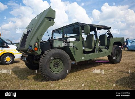 military Humvee vehicle on display at car show in UK Stock Photo: 27346585 - Alamy